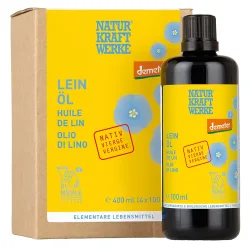 NATURKRAFTWERKE Leinöl nativ Demeter (4x100ml)