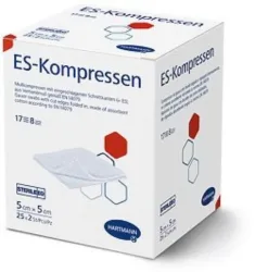HARTMANN ES-Kompresse T17 5x5cm 12f ( 50 Stk)