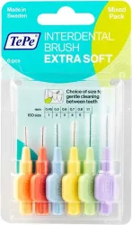 TEPE, TePe Interdental Brush Extra Soft gemischt (6 Stk)