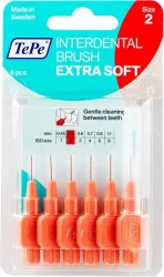 TePe Interdental Brush 0.5mm Extra Soft rot (6 Stk)
