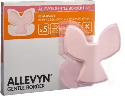 Allevyn Gentle Border Heel 23x23.2cm 5 Stk