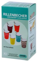 Sundo Rillenbecher auslaufsicher transparent (200ml)