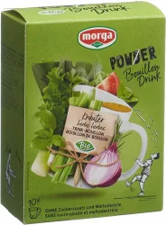 morga PowerPowder BouillonDrink Kräuter Bio (10x4g)
