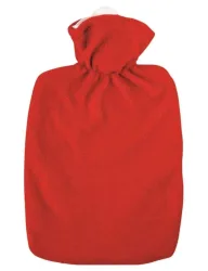 Emosan Wärmflasche Klassik Vlies rot (1 Stk)