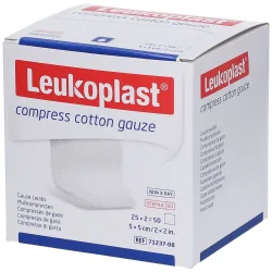 Leukoplast compress non-woven, 5x5cm steril (2x50 Stk)