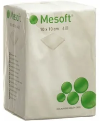 Mesoft Kompressen, 10x10cm (100 Stk)