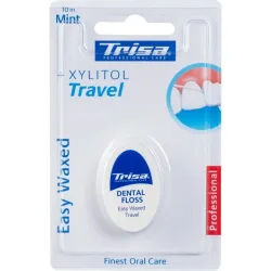 Trisa Easy Waxed Travel, mint, Xylitol (10m)