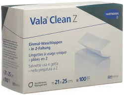 Vala Clean Z Einmal Waschlappen, 20x25cm (100 Stk)