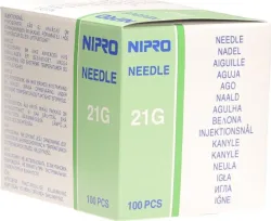 NIPRO Einmalkanülen, 0.8x50mm, 21Gx 2