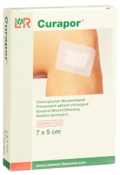 Curapor Chirurgisch Wundverband, 7x5cm, steril (100 Stk)