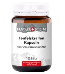 NATURSTEIN Teufelskrallen Kapseln Glas (100 Stk)