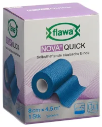 flawa NOVA QUICK kohäsive Reissbinde, 8cmx4.5m, blau (1 Stk)