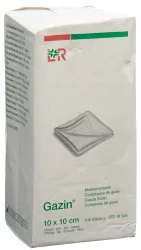 Gazin Mullkompressen 10x10cm, 16-fach, unsteril (100 Stk)