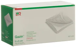 Gazin Mullkompressen 5x5cm, 12-fach, steril (80 Stk)