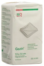 Gazin Mullkompressen 7.5x7.5cm, 8-fach, unsteril (100 Stk)