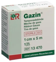Gazin Tamponadebinden, 1cmx5m, steril (1 Stk)
