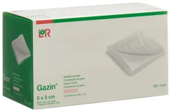 Gazin Gazin Mullkompresse 5x5cm, 8-fach, steril (100 Stk)