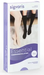 Sigvaris Essential THERMOREGULATING Kompressionsstrumpf, Grösse M lang, nature, offen (1 Paar)