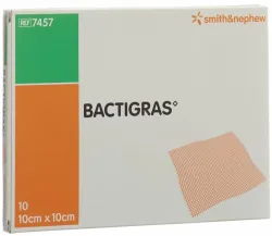 BACTIGRAS Gazeverband, 10cmx10cm (10 Stk)