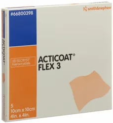 ACTICOAT FLEX 3 Wundverband 10x10cm 5 Stk