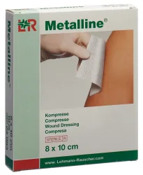 Metalline Kompressen 8x10cm steril (10 Stk)