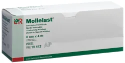 Mollelast Elastische Fixierbinde 8cmx4m weiss (20 Stk)