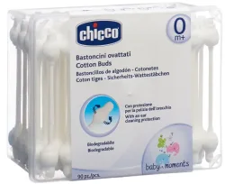 Chicco Sicherheits Wattestäbchen SICURNET Baumwolle (90stk)