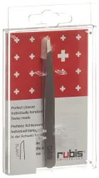 Rubis Pinzette schr&auml;g, Inox