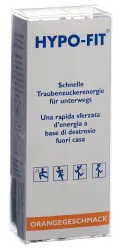 HYPO-FIT Flüssigzucker Orange Beutel (12 Stk)