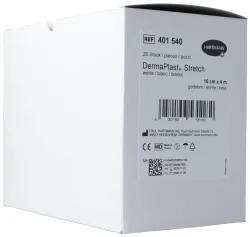 DermaPlast STRETCH Gazebinde, 10cmx4m, weiss (20 Stk)