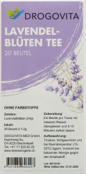 DROGOVITA Lavendelblüten Tee (20 Beutel)