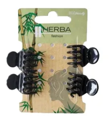Herba.Ecofriendly Pinzettina, schwarz, 1.6 cm, 4 Stk