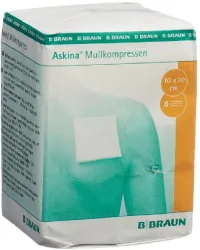 ASKINA Mullkompresse 10cmx10cm (100 Stk)