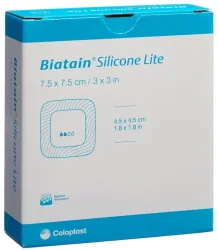 Biatain Silicone Lite Schaumverband, 7.5x7.5cm (10 Stk)