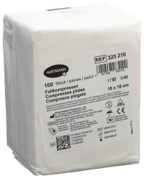 IVF Faltkompresse Typ17, 10x10cm, 8-fach (100 Stk)