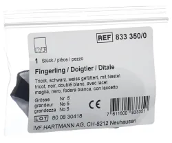 IVF Fingerling Tricot Grösse 5, schwarz (1 Stk)
