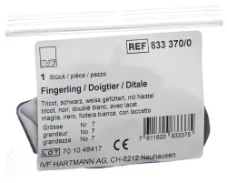 IVF Fingerling Tricot Grösse 7, schwarz (1 Stk)