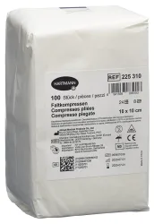 IVF Faltkompresse T24, 10x10cm, 8-fach (100 Stk)