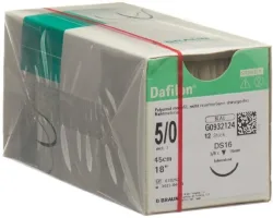 B. BRAUN DAFILON 45cm blau DS 16 5-0 (12 Stk)