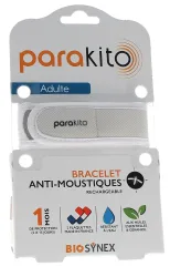 parakito Mückenarmband Erwachsene weiss (1 Stk)