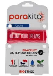 parakito Mückenarmband Erwachsene Good Vibes fuchsia (1 Stk)