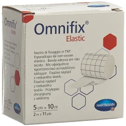 Omnifix Fixationsvlies elastic weiss 5cmx10m (1 Stk)