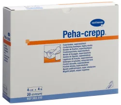 Peha-crepp Kreppbinde 4mx4cm weiss (20 Stk)