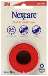 3M Nexcare Flexible Textile Tape, 4.2mx25mm Rolle (1 Stk)