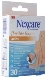 3M Nexcare Pflaster Flexible Foam Active 3 Grössen assortiert (30 Stk)