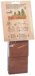 RED CEDAR Zedernholz Block, natürlicher Mottenschutz (4 Stk)