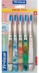 Trisa - Feelgood medium Zahnbürste 5er Pack, 5 Stücke
