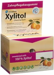 Miradent Xylitol Frucht, Display 12 Dosen &agrave; 30 Stk.