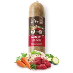 bePure Switzerli mit Rind und Reis für Hunde (200g)
