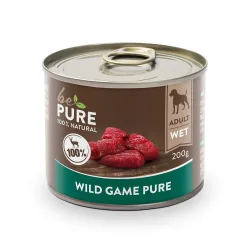 bePure Wild Game pure mit Wild, Nassfutter für Hunde (200g)